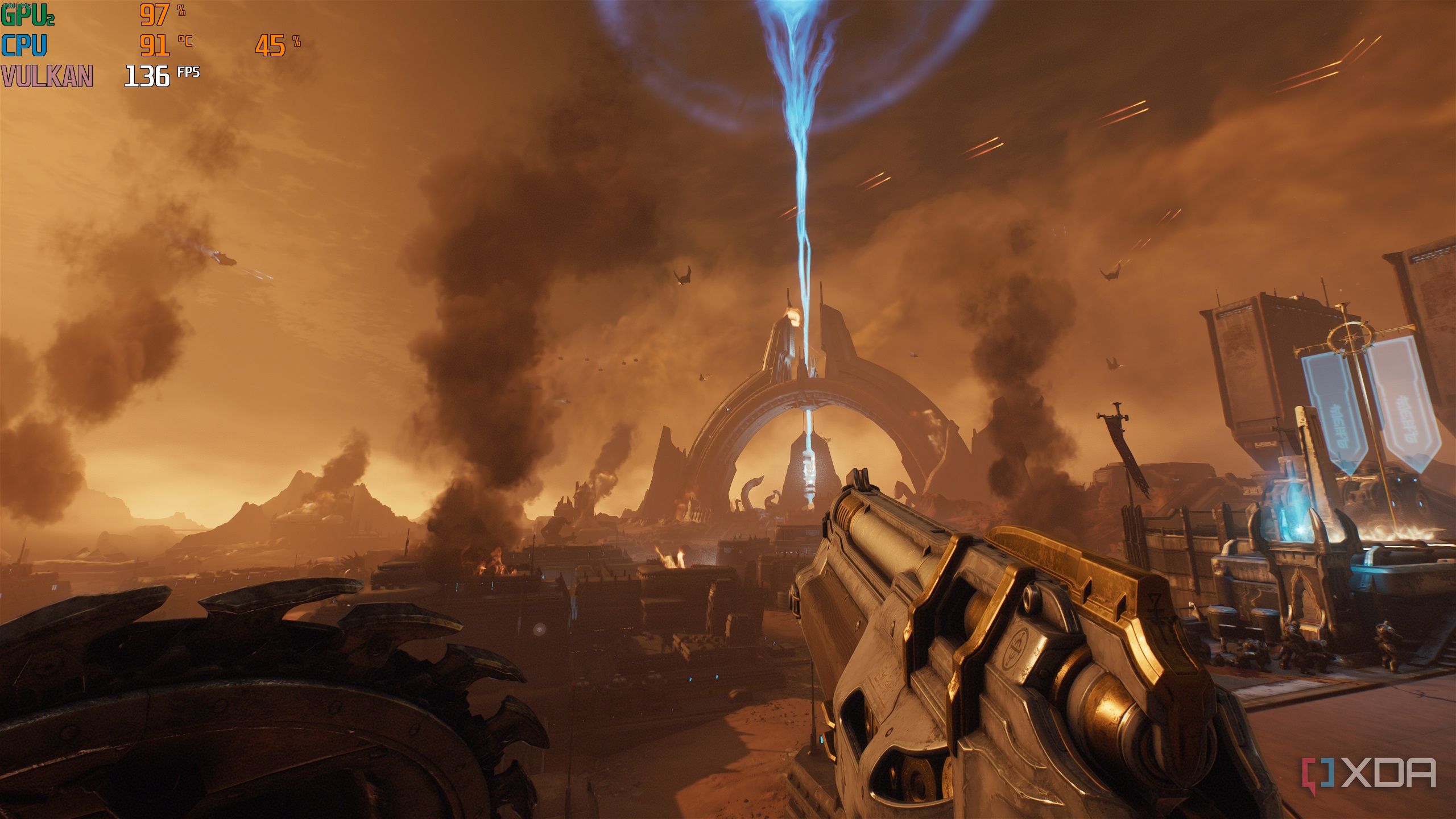 Doom The Dark Ages MSI Afterburner FPS