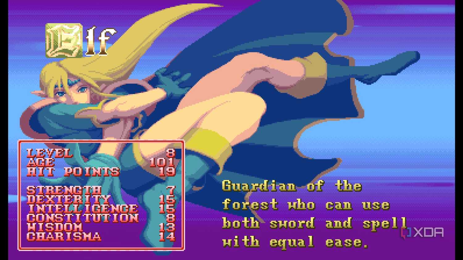 A screenshot from the arcade game Dungeons & Dragons: Shadow over Mystara.