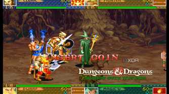 A screenshot from the arcade game Dungeons & Dragons: Shadow over Mystara.
