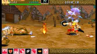 A screenshot from the arcade game Dungeons & Dragons: Shadow over Mystara.