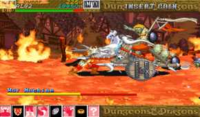 A screenshot from the arcade game Dungeons & Dragons: Shadow over Mystara.