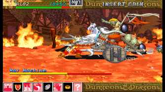 A screenshot from the arcade game Dungeons & Dragons: Shadow over Mystara.