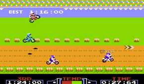 Excite Bike on the Nintendo Entertainment System.