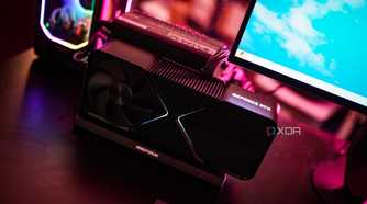 An image of a graphics processing unit installed externally.