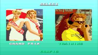 Screenshot from the SNES GAME F1 ROC: Race of Champions.