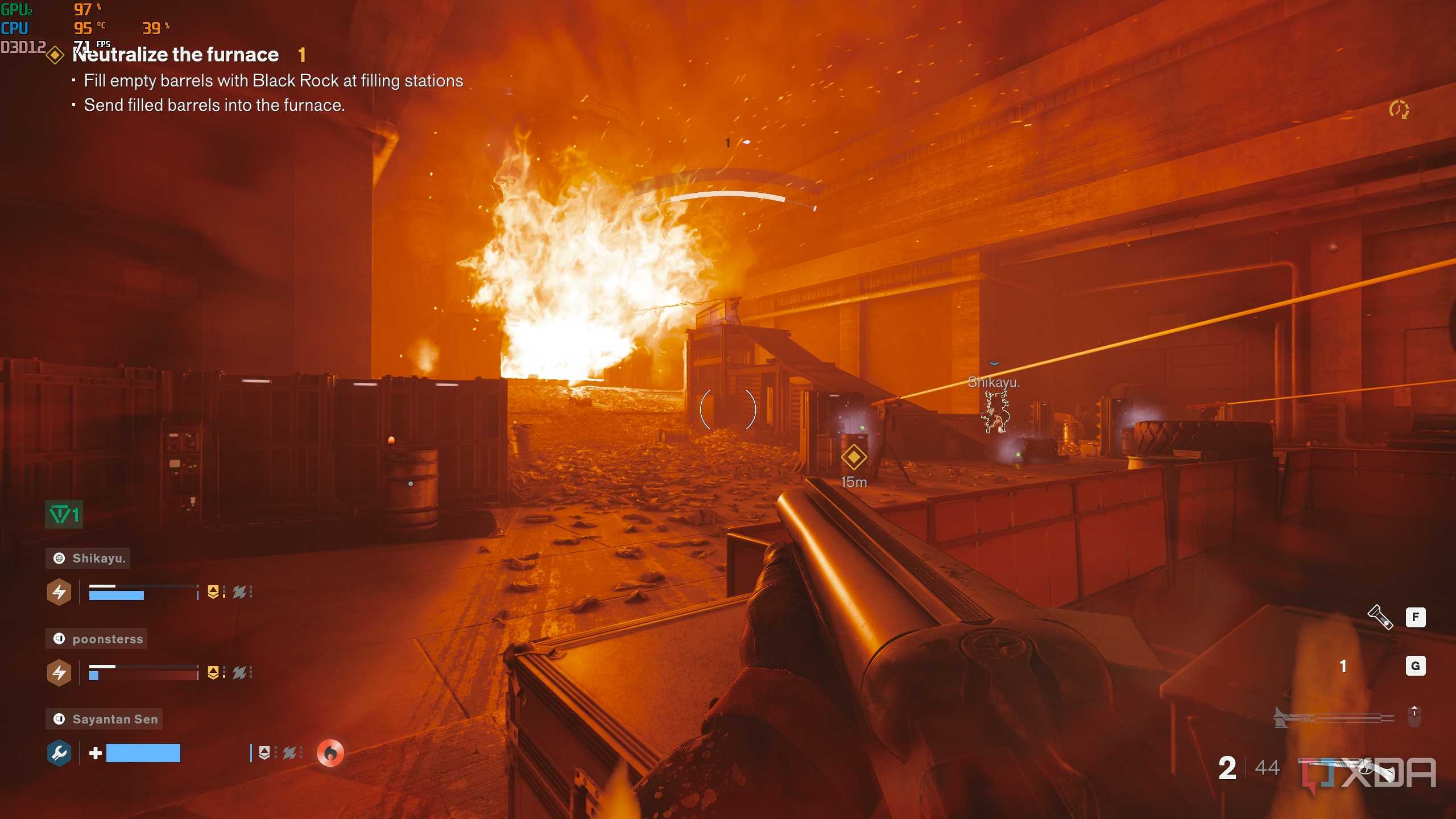 Team gameplay in FBC Firebreak.
