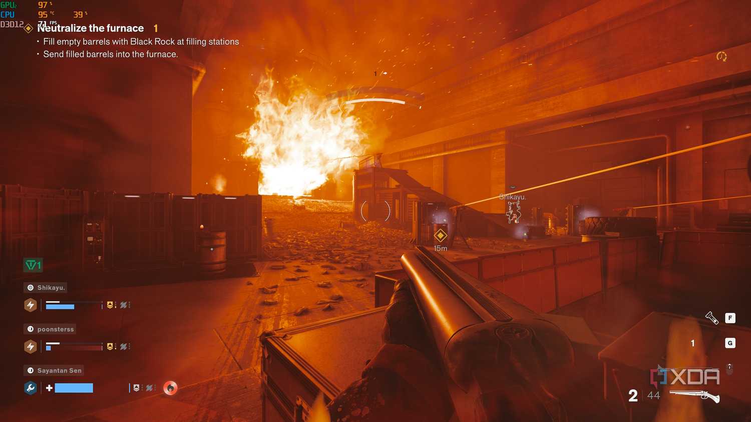 Team gameplay in FBC Firebreak.