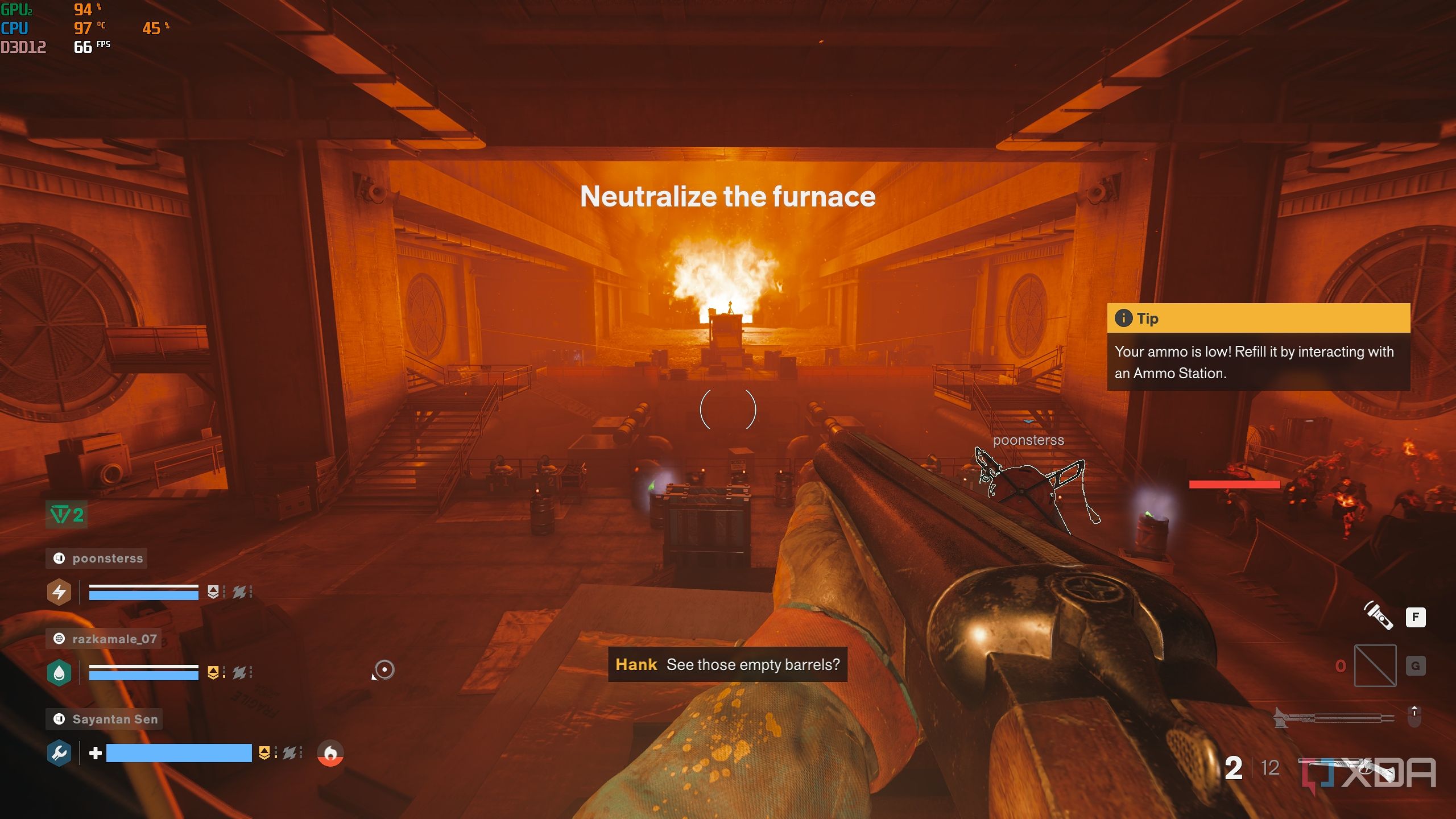 Solo gameplay in FBC Firebreak.