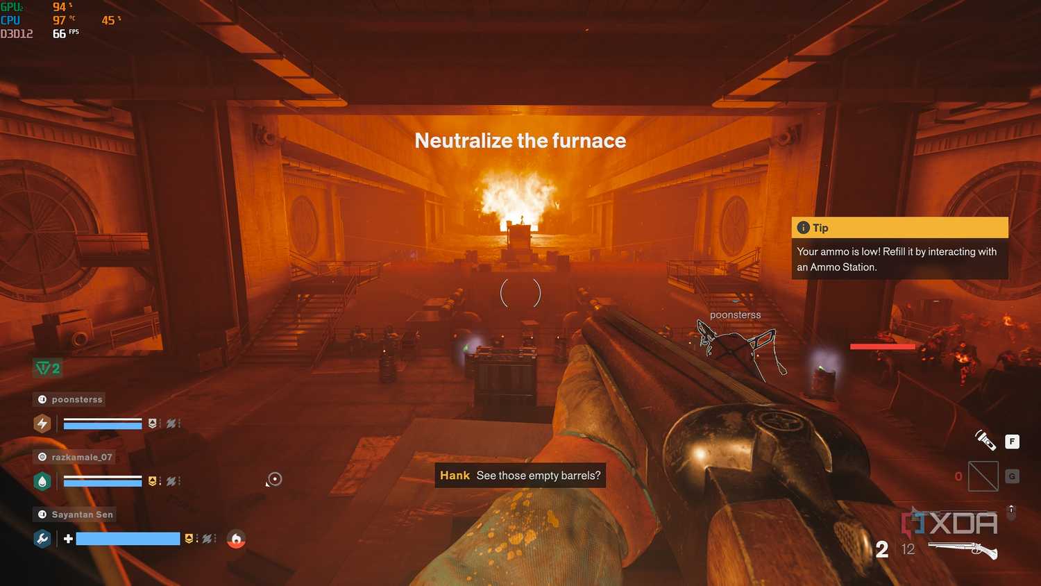 Solo gameplay in FBC Firebreak.