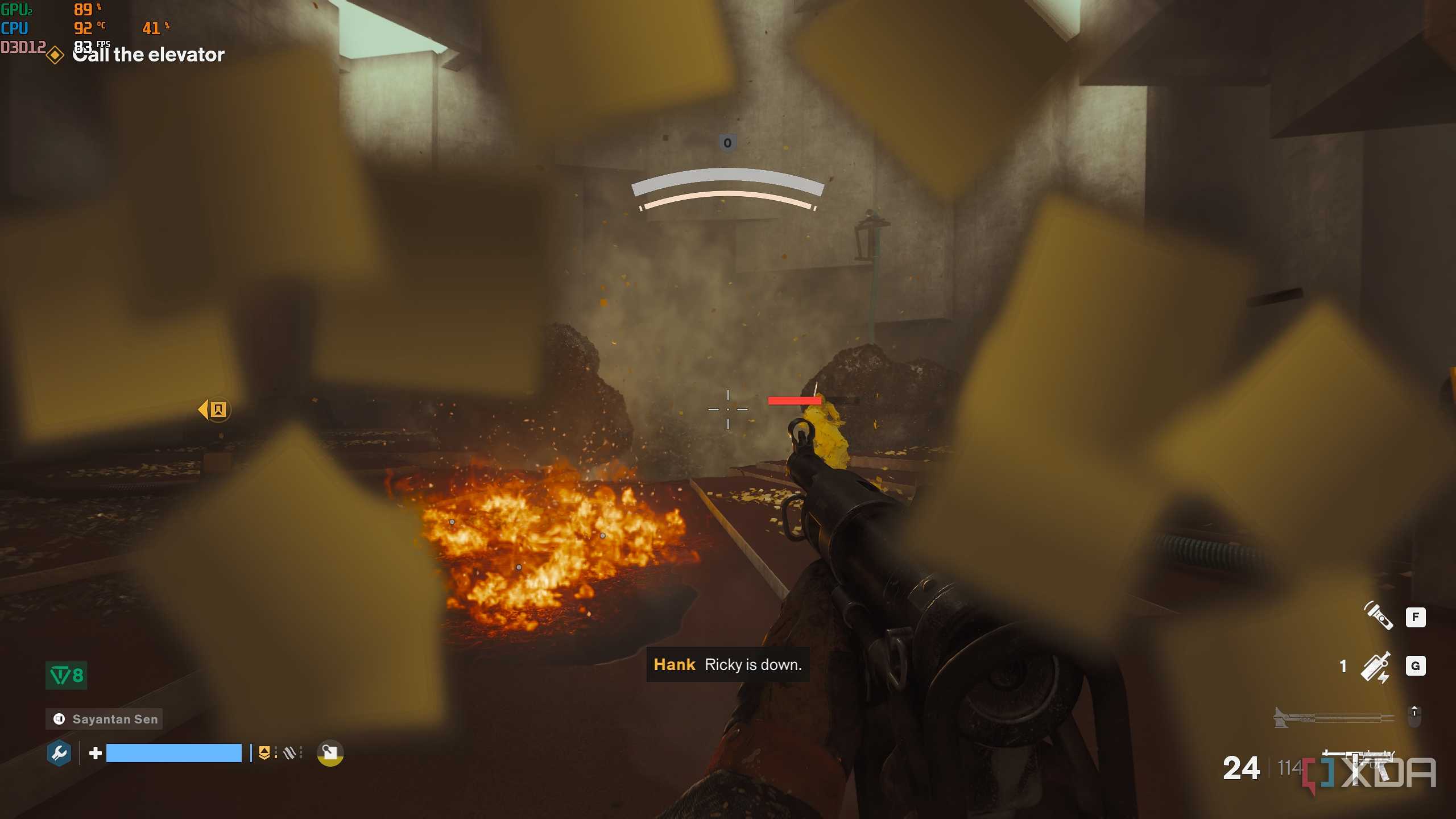 Solo gameplay in FBC Firebreak.