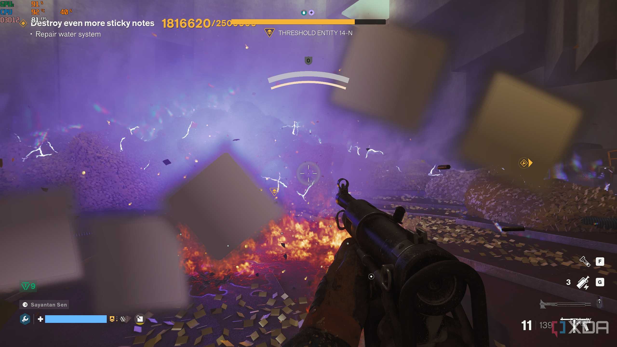 Solo gameplay in FBC Firebreak.
