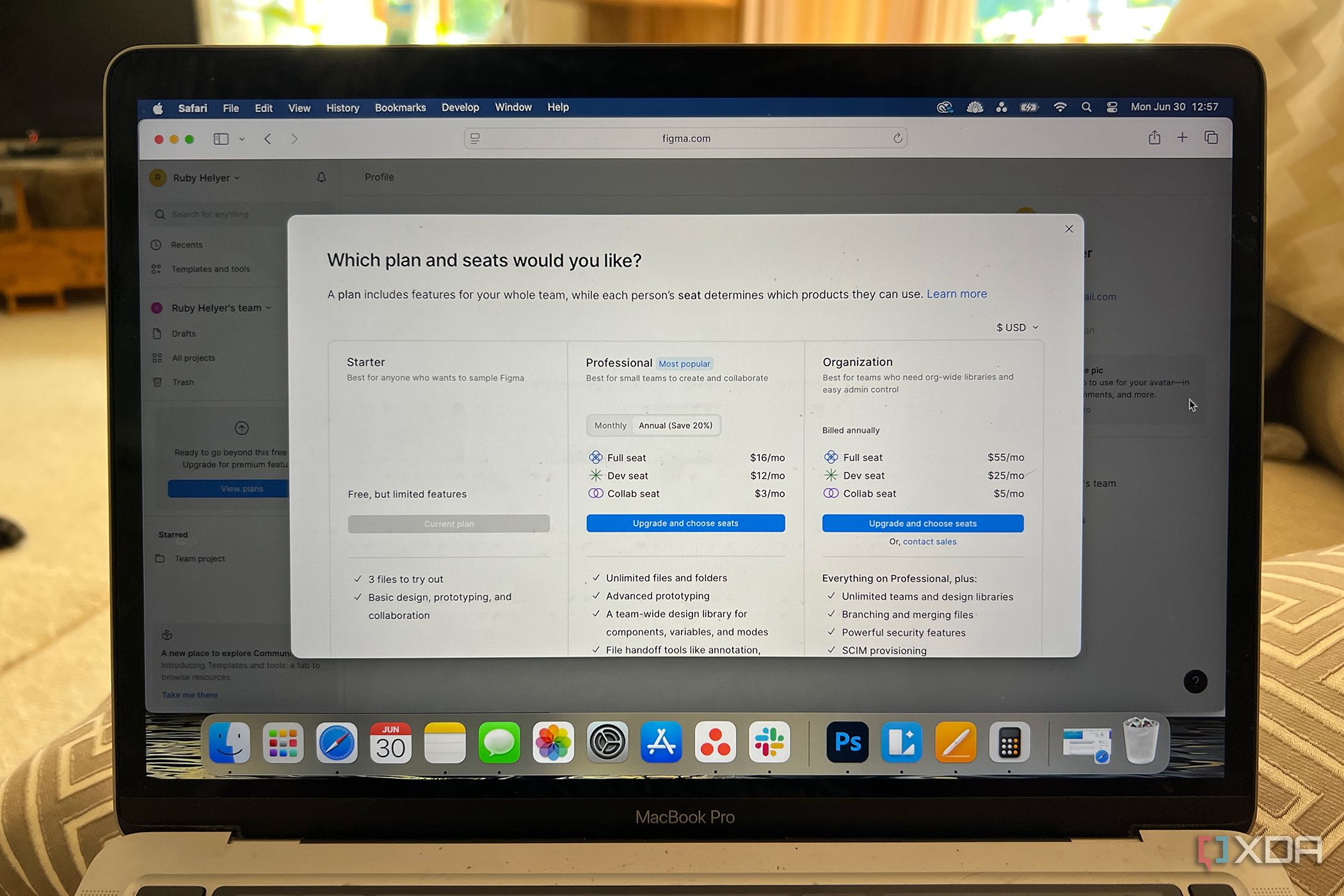 Figma pricing