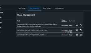 screenshot of filebrowser webui filesharing dashboard