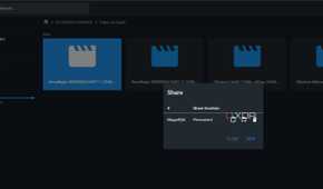 screenshot of filebrowser webui filesharing