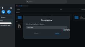 Filebrowser Docker container