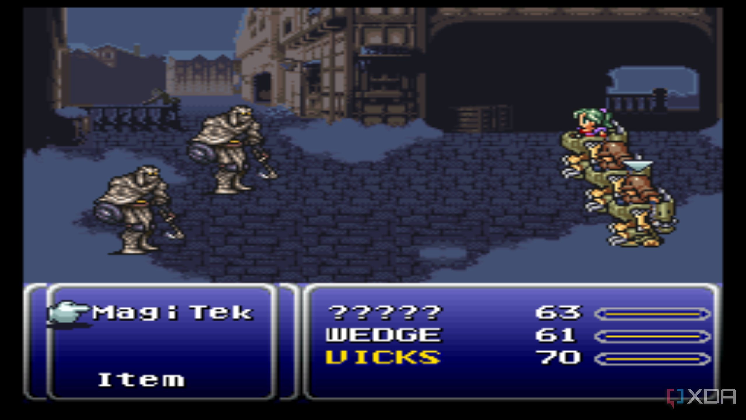A screenshot from the 1994 SNES game Final Fantasy III.