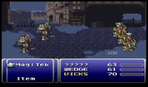 A screenshot from the 1994 SNES game Final Fantasy III.