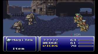A screenshot from the 1994 SNES game Final Fantasy III.