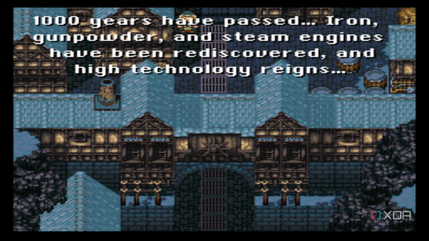 A screenshot from the 1994 SNES game Final Fantasy III.