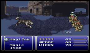A screenshot from the 1994 SNES game Final Fantasy III.