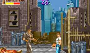 A screenshot from the arcade game Final Fight.