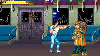 A screenshot from the arcade game Final Fight.