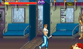 A screenshot from the arcade game Final Fight.