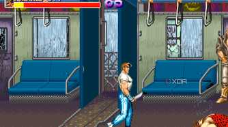 A screenshot from the arcade game Final Fight.