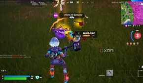 Golden weapons and items in the Blitz Royale mode in Fortnite.
