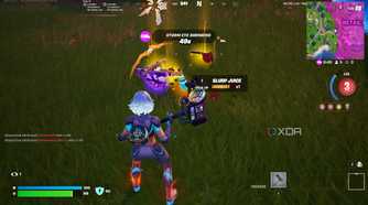 Golden weapons and items in the Blitz Royale mode in Fortnite.