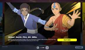 Avatar The Last Airbender theme in the Blitz Royale mode in Fortnite.