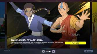 Avatar The Last Airbender theme in the Blitz Royale mode in Fortnite.