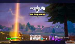 placing number 5 in the Blitz Royale mode in Fortnite.