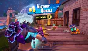 Victory royale in the Blitz Royale mode in Fortnite.