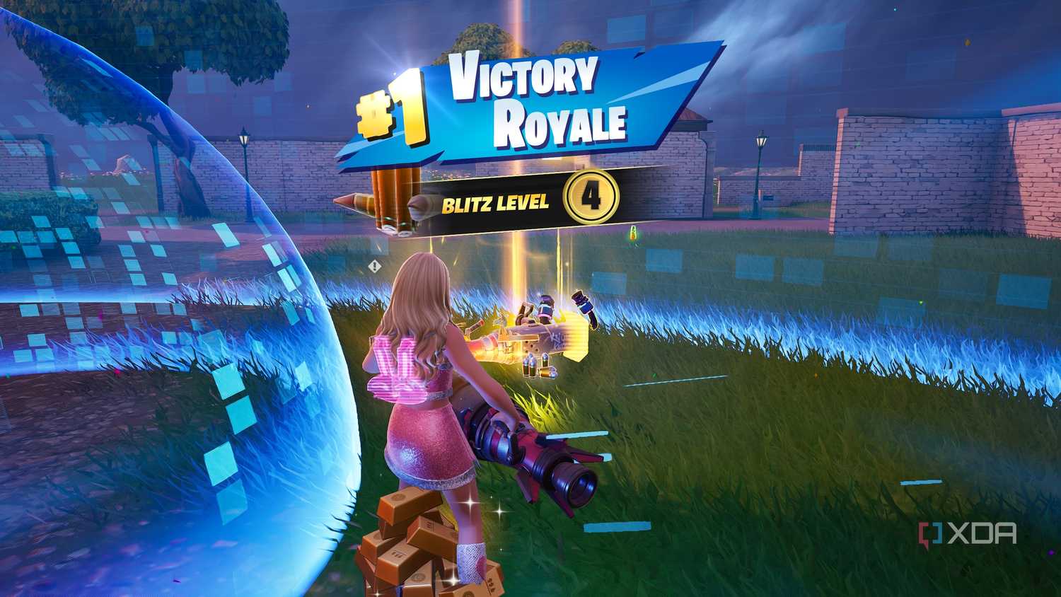 Victory Royale in the Blitz Royale mode in Fortnite.