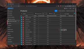 The Products tab in Grocy