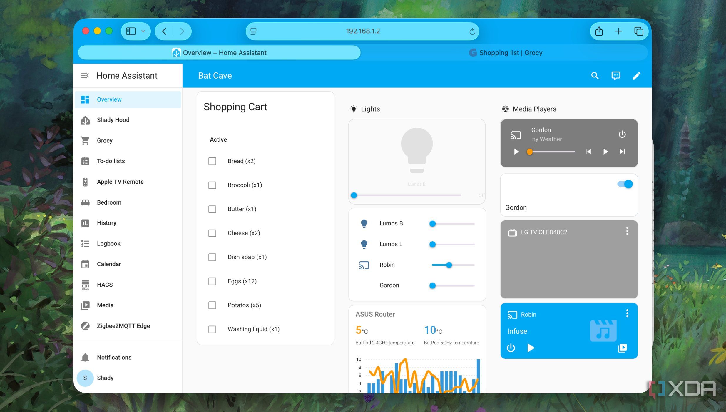 Grocy Shopping List Card in Home Assistant