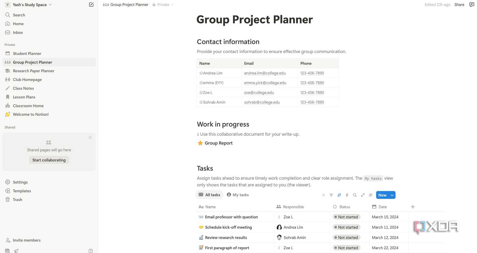 Notion Task Group 6 ways Notion would've revolutionized my student life