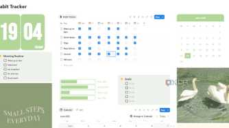 Habit tracker Notion template