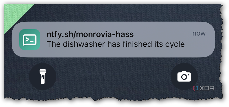 HASS notification using ntfy - lock screen
