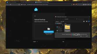 Uploading a backup to Home Assistant