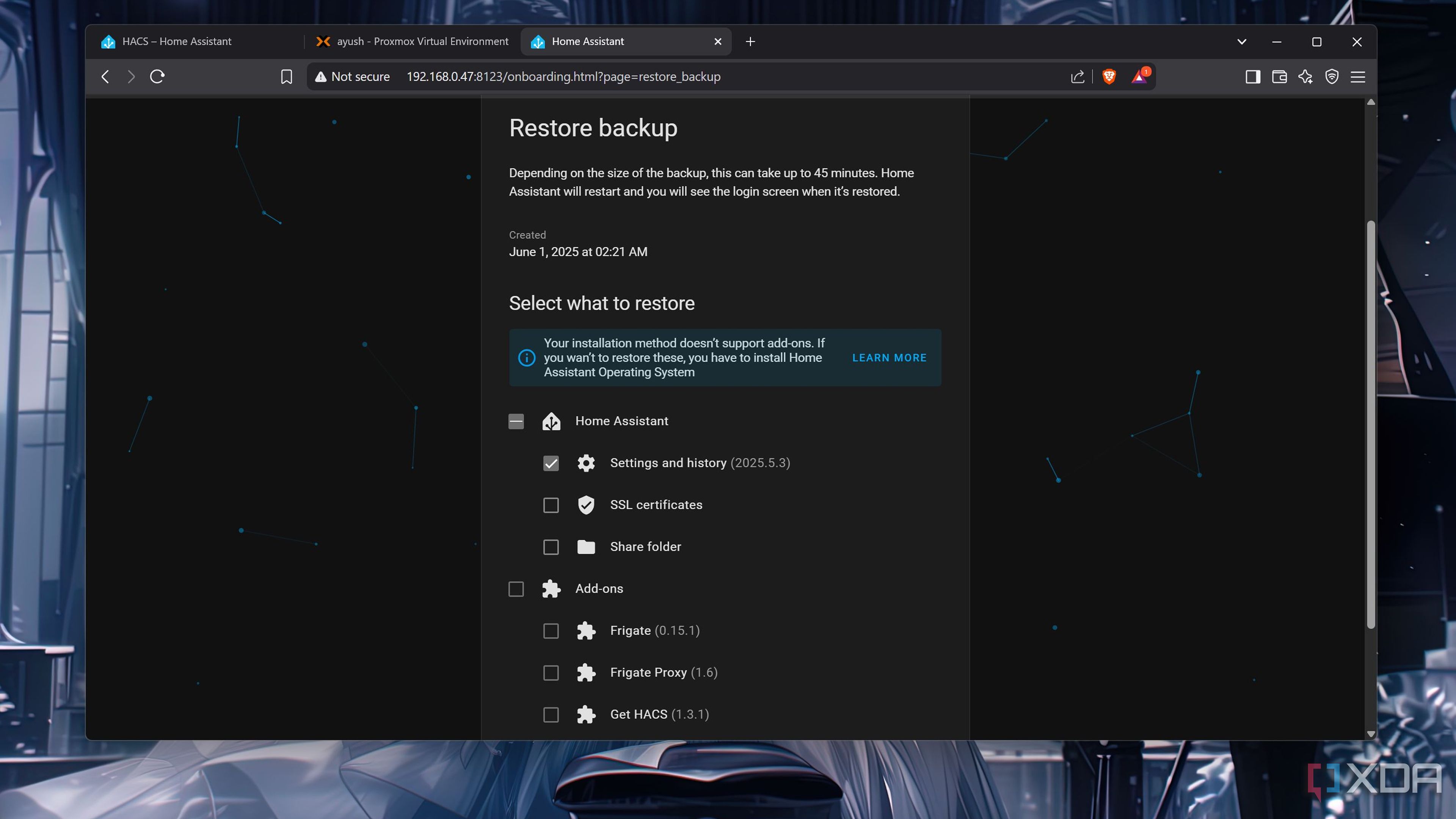 Migrating from a Home Assistant VM to a container