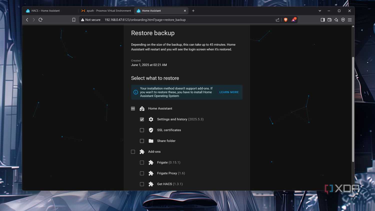 Migrating from a Home Assistant VM to a container