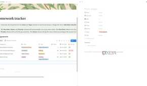 Add new notes in Homework Tracker Notion template