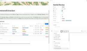 AI Notes on Homework Tracker Notion template