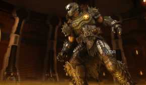 The Doom Slayer struggling to walk in Doom: The Dark Ages.