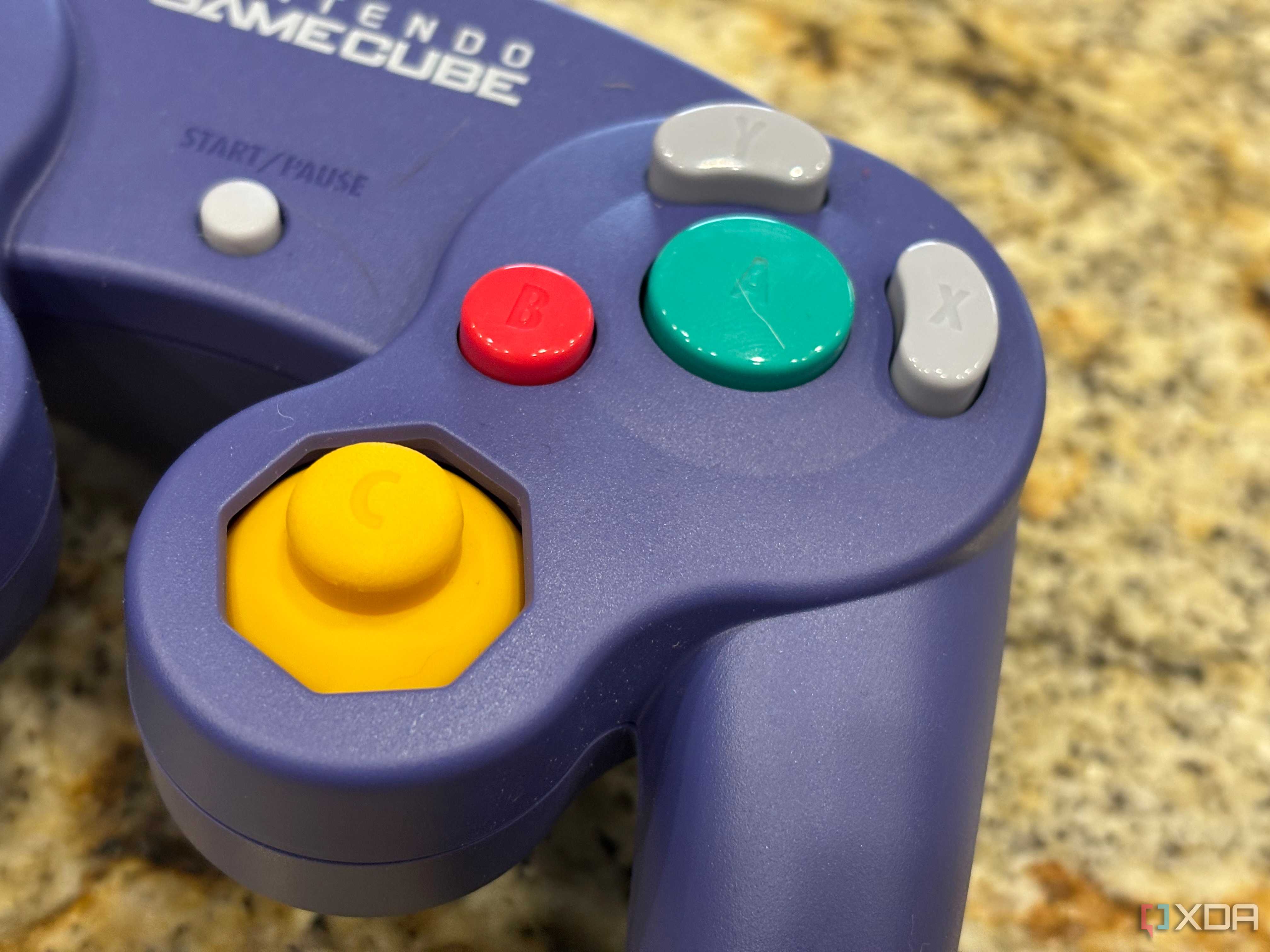 Switch 2 GameCube controller, showing the face buttons