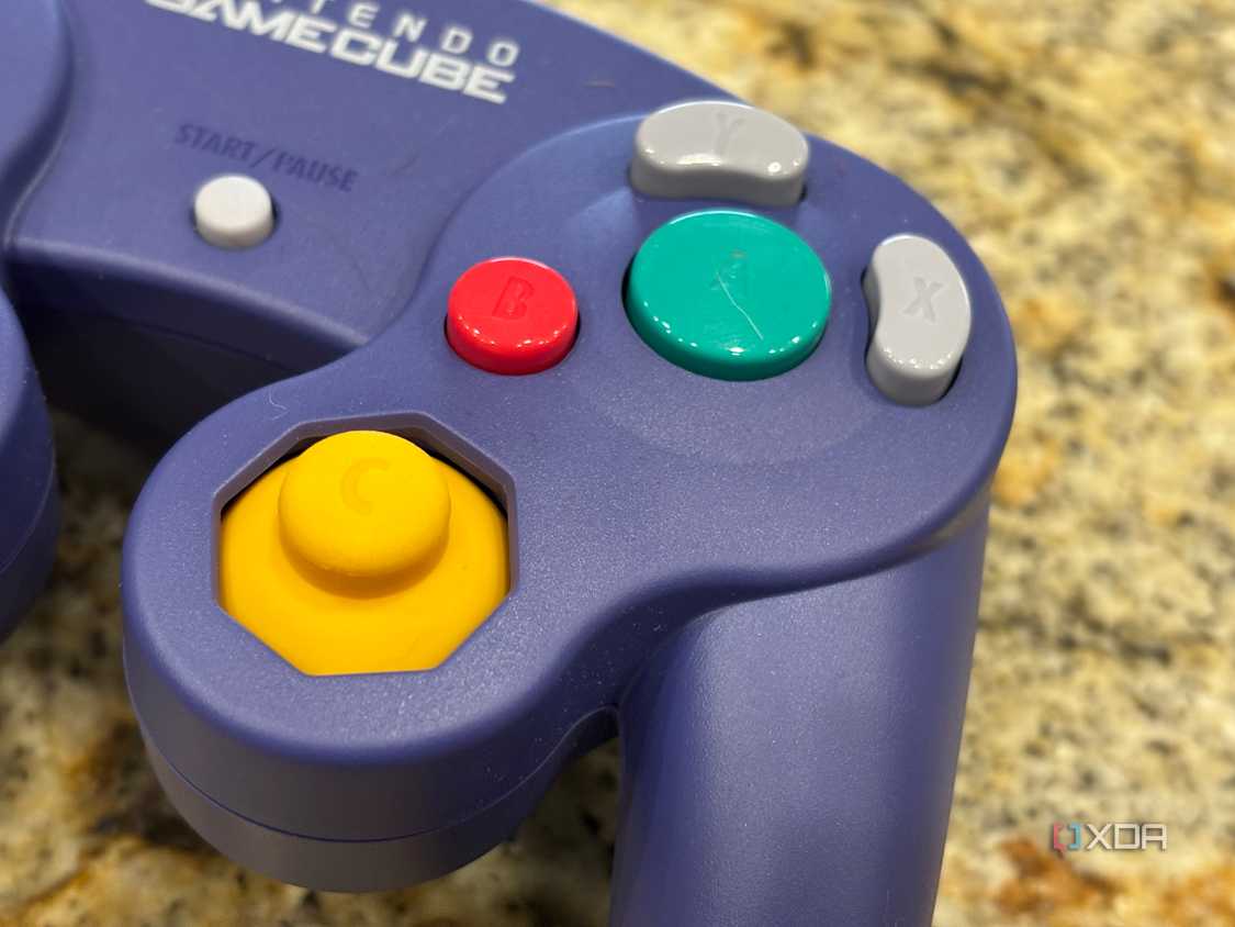 Switch 2 GameCube controller, showing the face buttons