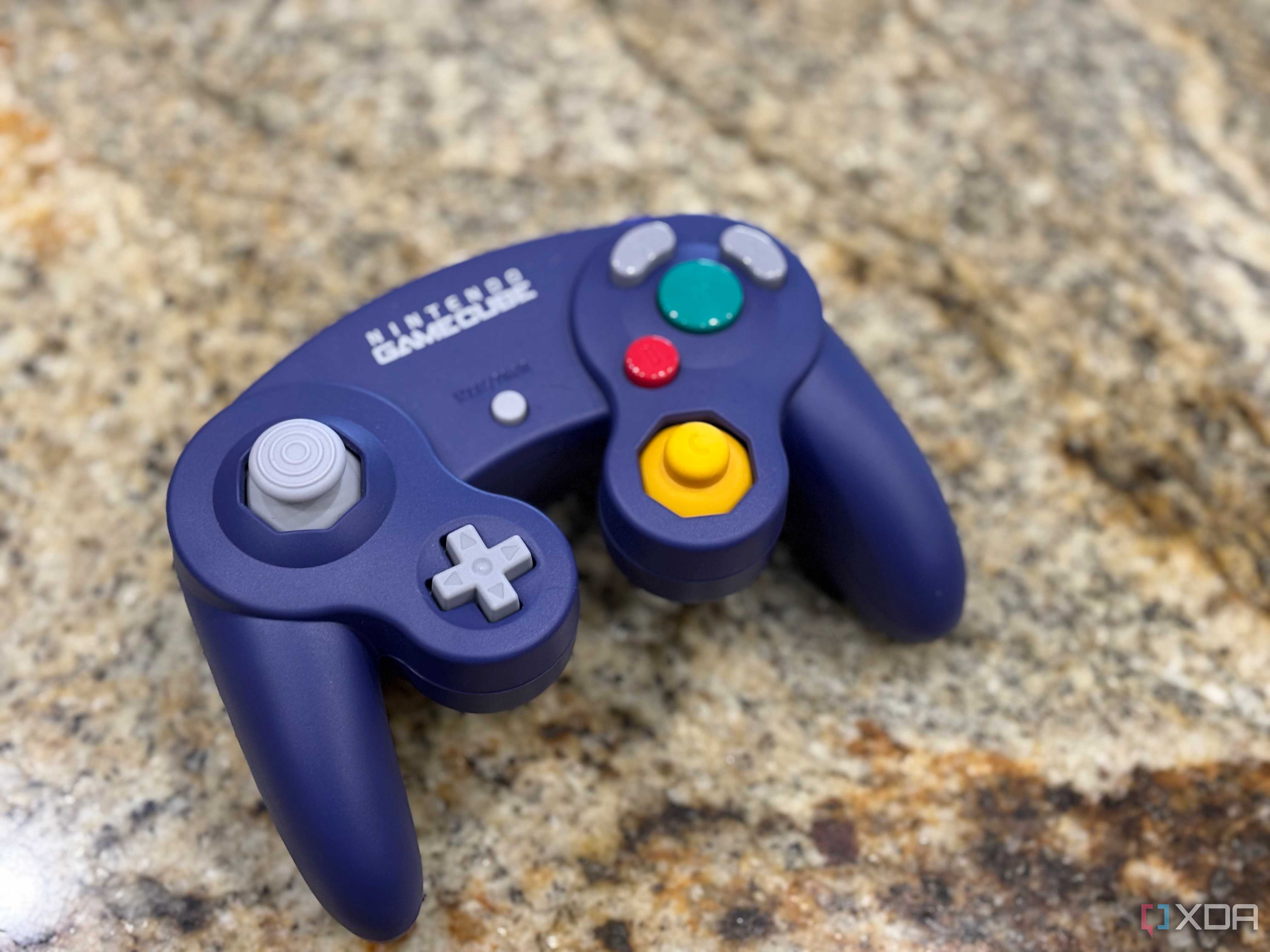 a product shot of the Switch 2 GameCube controller