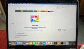 ImmichFrame GitHub ReadMe page on MacBook